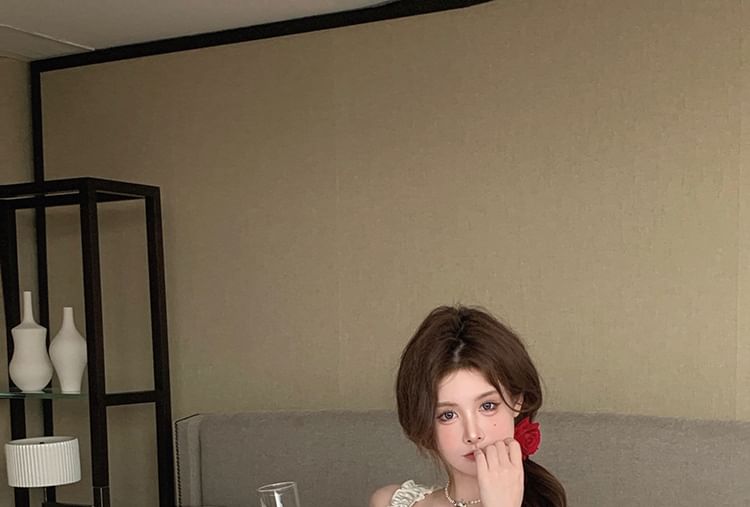 Tank / Crop Hot Top Square Neck Pants