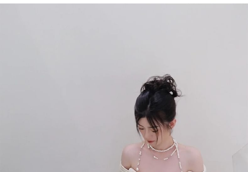 Gown Satin Off Wedding Plain Ruched A-Line Shoulder