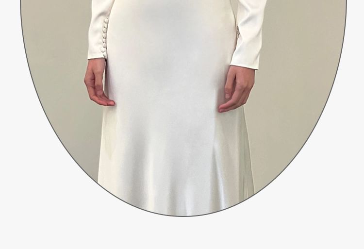 Gown Sheath Long-Sleeve Wedding Flower