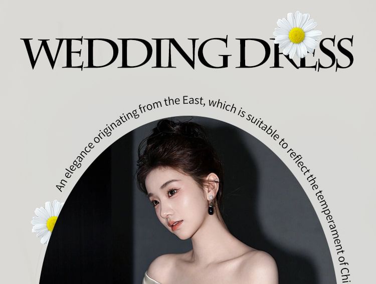 Wedding Off Mermaid Shoulder Gown Plain