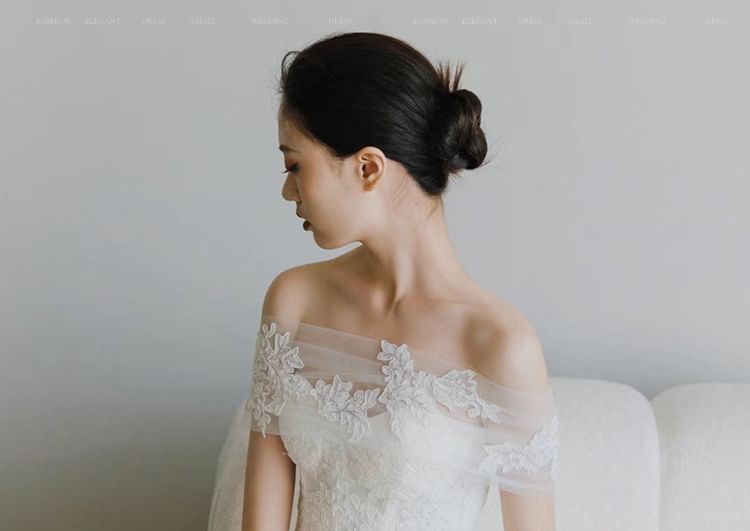 Gown A-Line Off Wedding Shoulder Lace