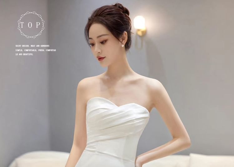 Wedding Plain Gown Strapless