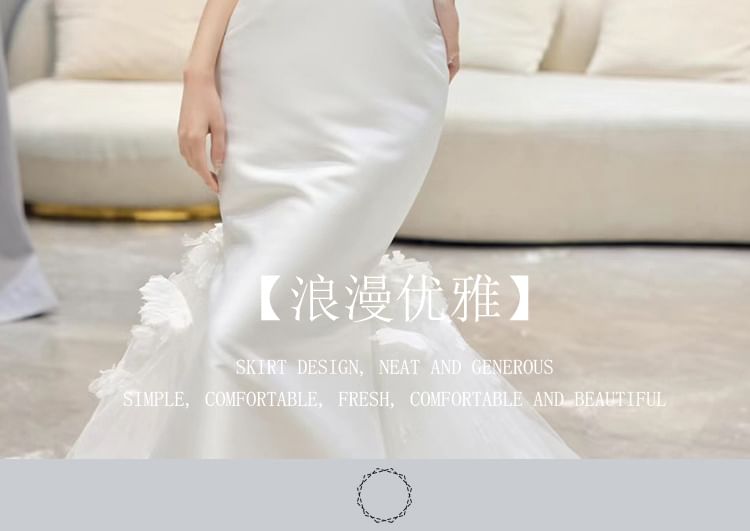 Wedding Plain Gown Strapless