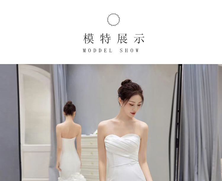 Wedding Plain Gown Strapless