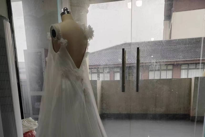 Wedding Gown A-Line Sleeveless Plain