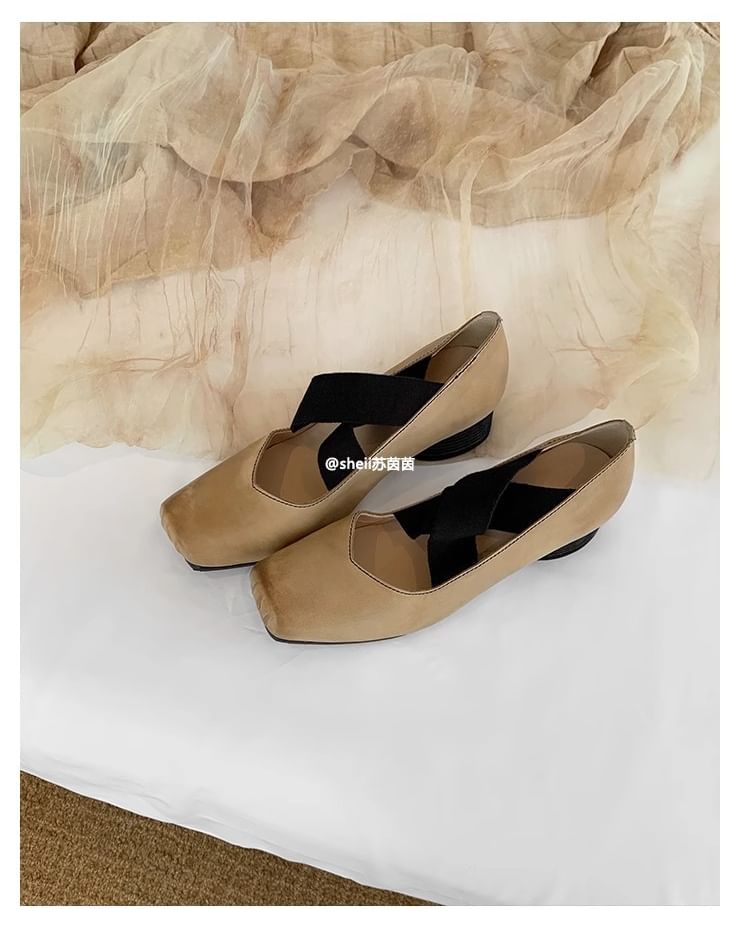 (Various Heel Leather Genuine Pumps Designs) Block