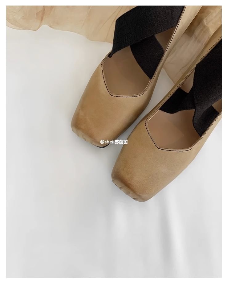 (Various Heel Leather Genuine Pumps Designs) Block