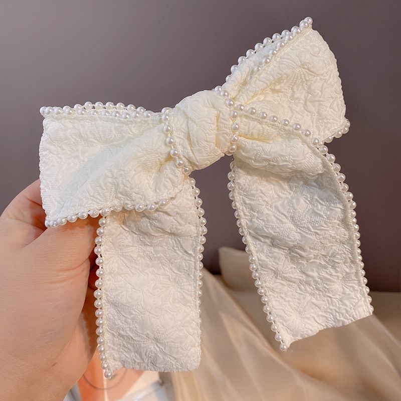 Band Pearl Head / Barrette Faux