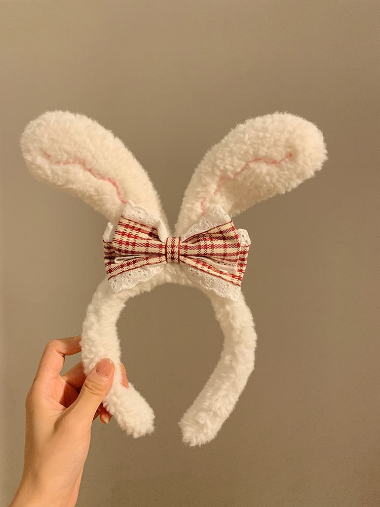 Ear Face Headband Rabbit Hair Wash / Band