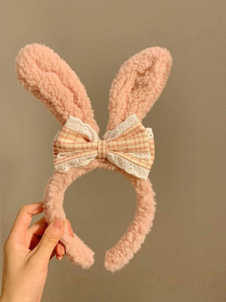 Ear Face Headband Rabbit Hair Wash / Band