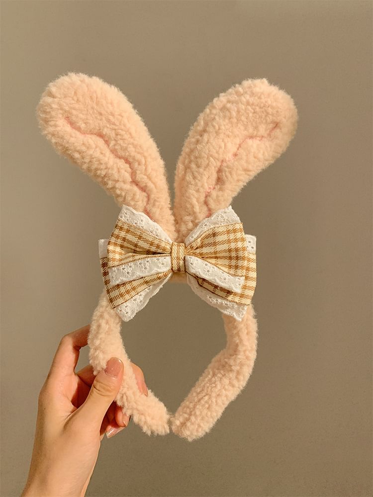 Ear Face Headband Rabbit Hair Wash / Band