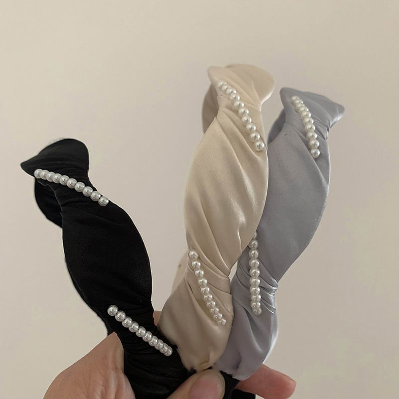 Pearl Hair Faux Band