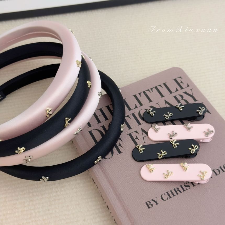 Clip Band / Hair Bow Studded