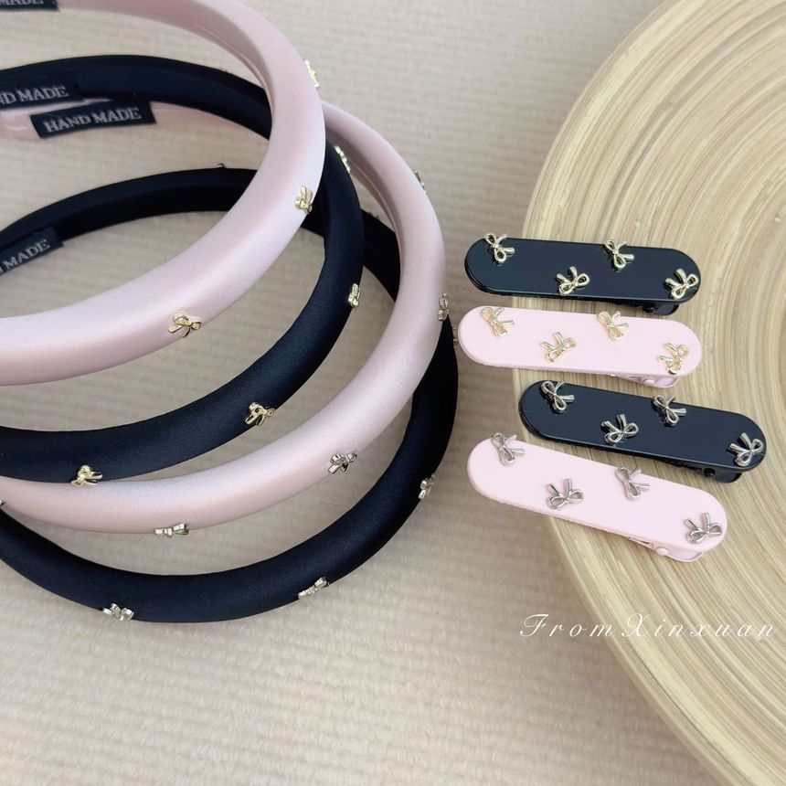 Clip Band / Hair Bow Studded