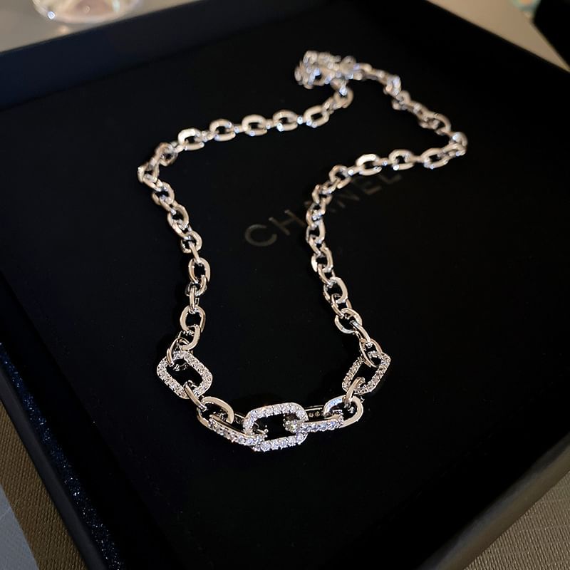 Choker Alloy Rhinestone