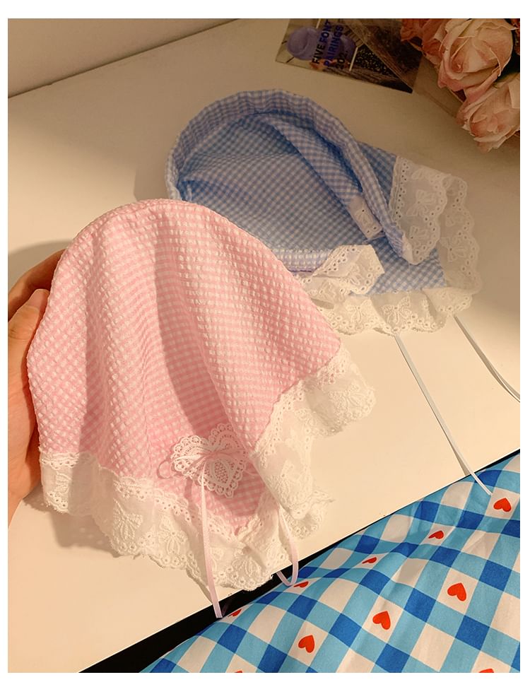 Trim Designs) Lace (Various Plaid Headband Bandana