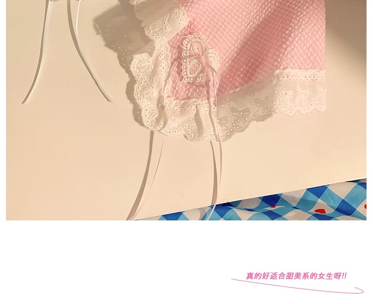 Trim Designs) Lace (Various Plaid Headband Bandana