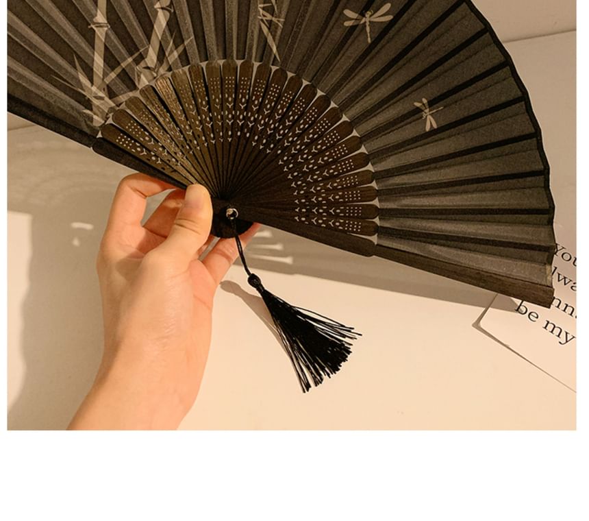 Designs) Hand Foldable Bamboo Fan Print (Various