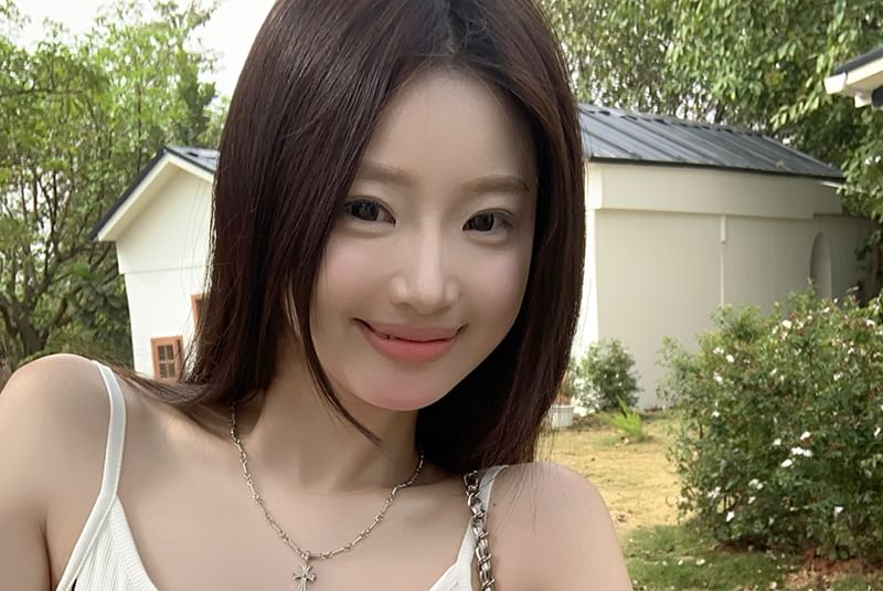 Top Crop Cami Printed