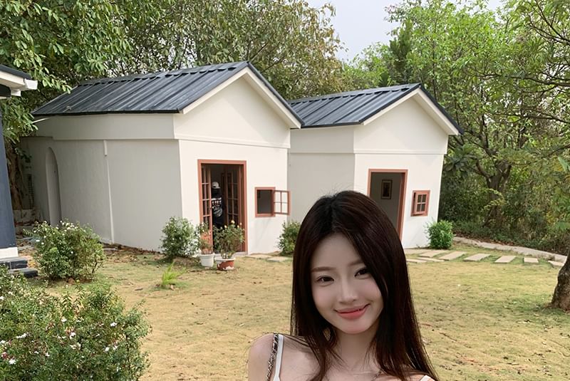 Top Crop Cami Printed