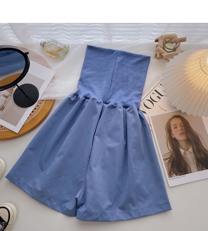 Romper Strapless Plain