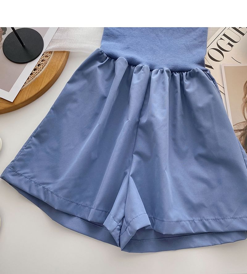 Romper Strapless Plain