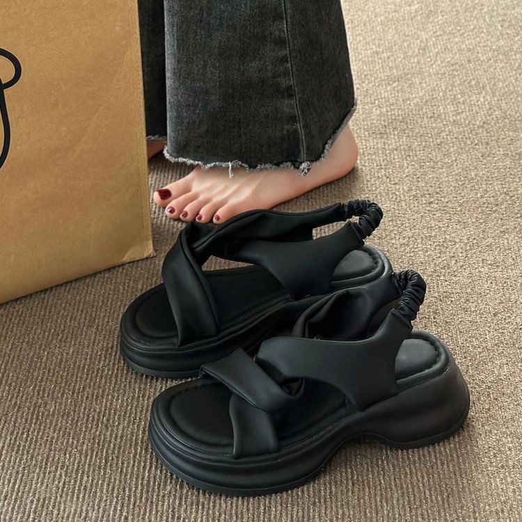 Platform Twist Sandals