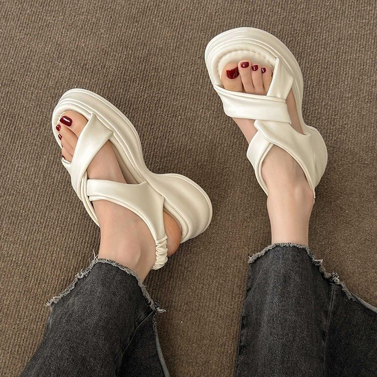 Platform Twist Sandals