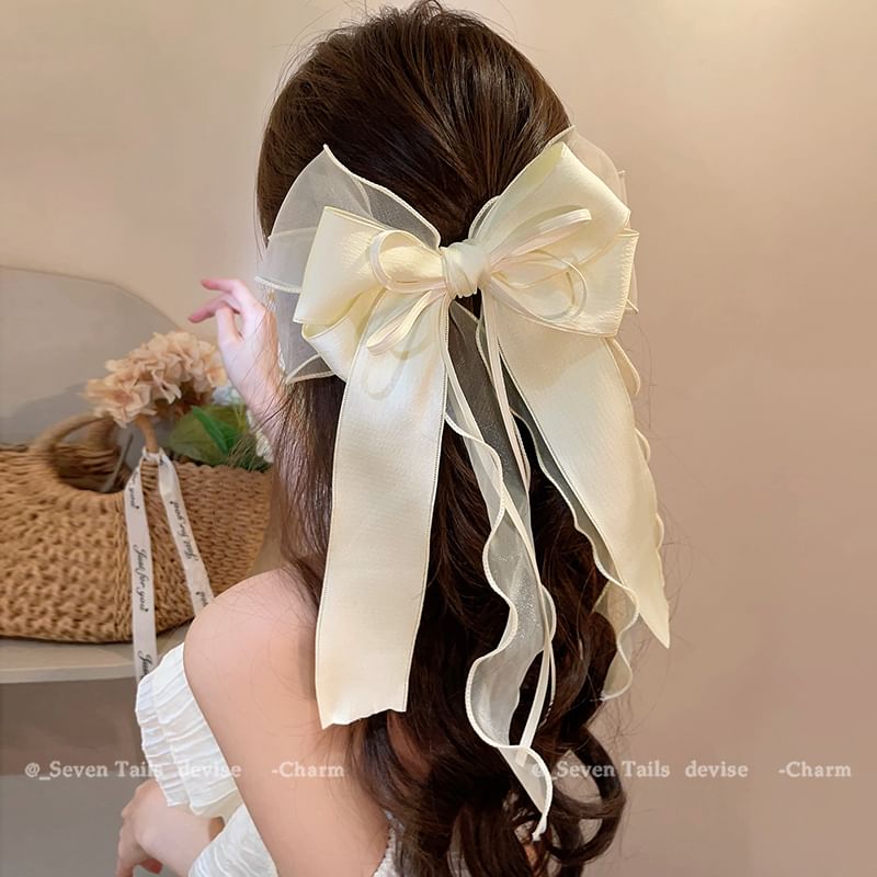 Bow Organza Clip Hair