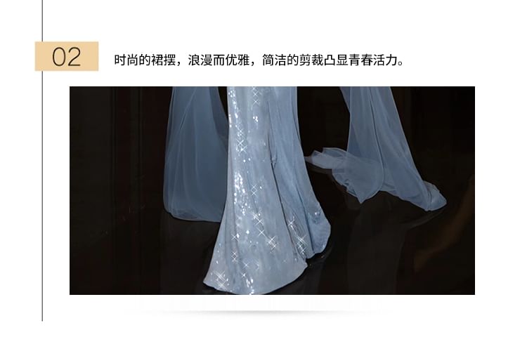 Gown Plaid Strapless Evening Mermaid