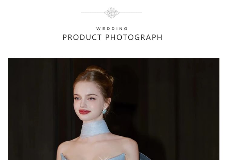 Gown Plaid Strapless Evening Mermaid