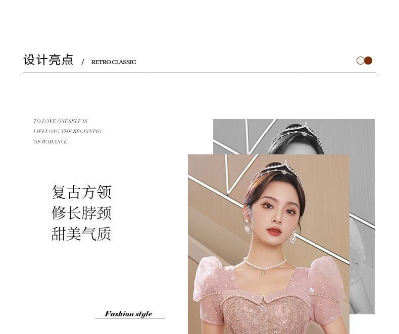 Gown Evening / Short-Sleeve Mesh Dress A-Line Glitter