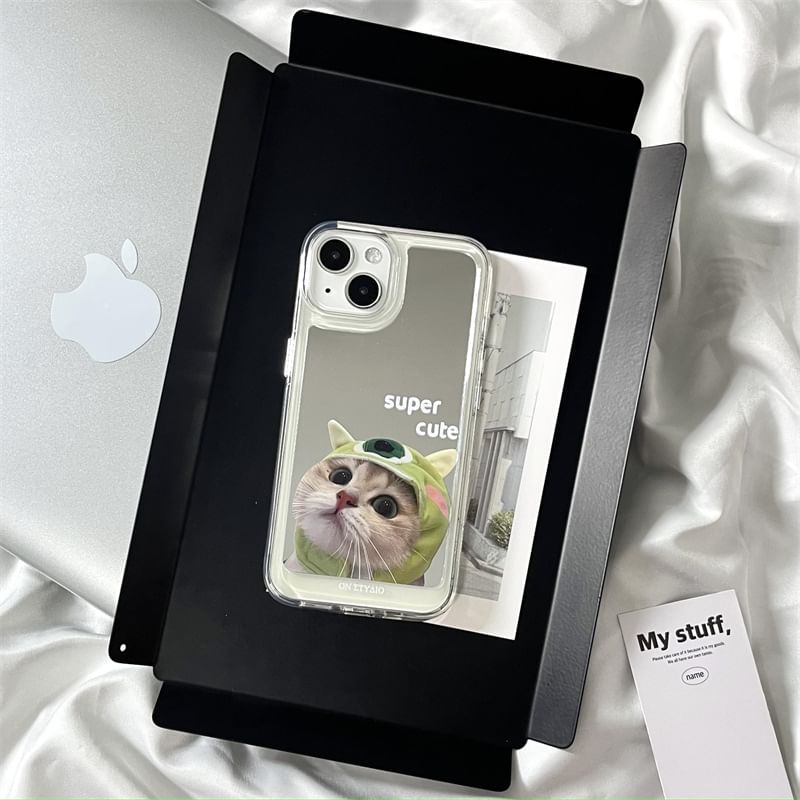 Mirrored Case Cat Phone