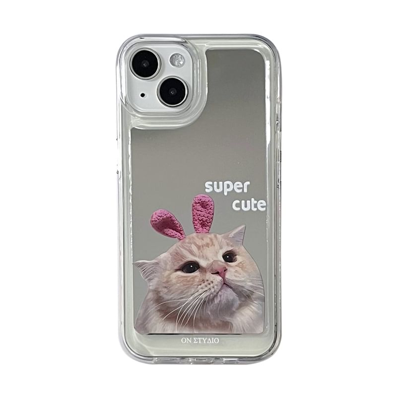 Mirrored Case Cat Phone