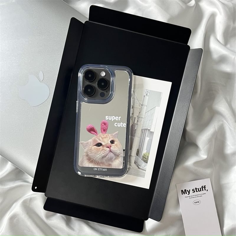 Mirrored Case Cat Phone