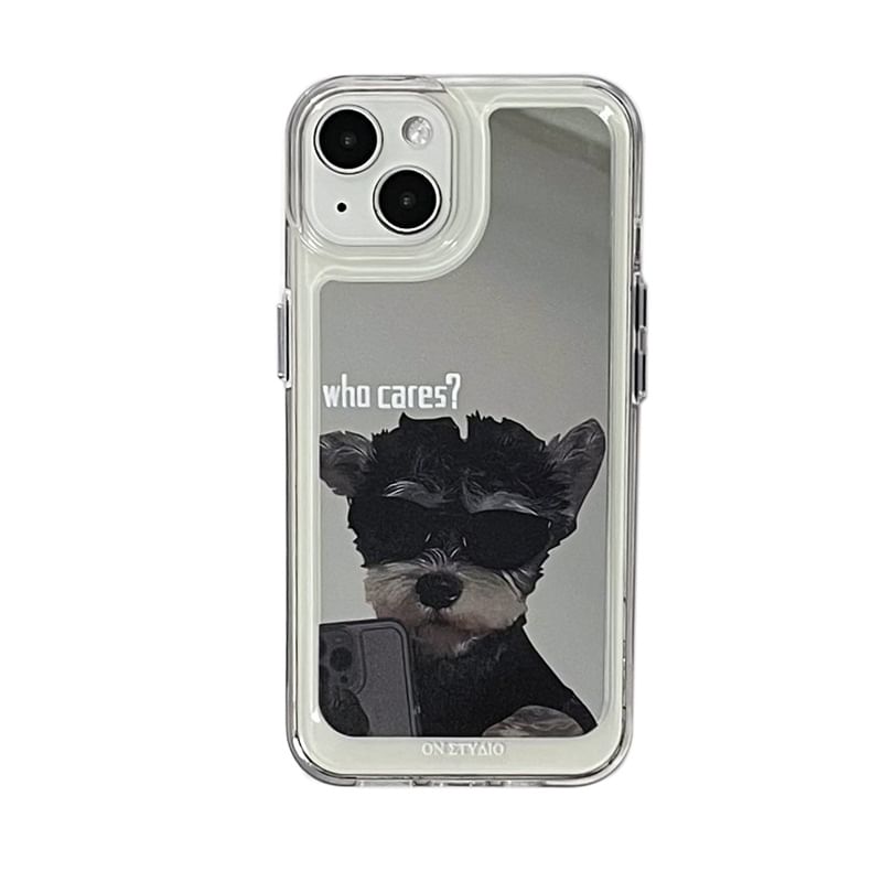 Phone Case Dog Mirrored