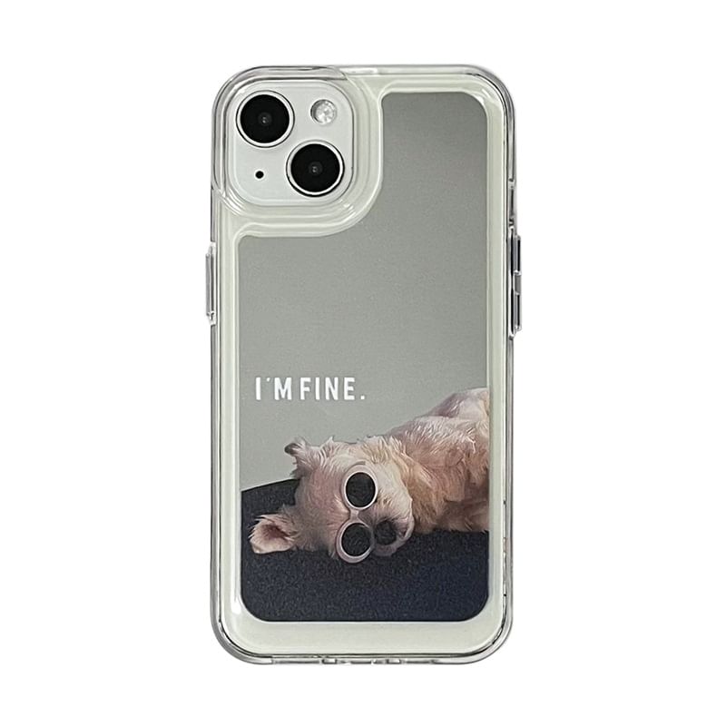Phone Case Dog Mirrored