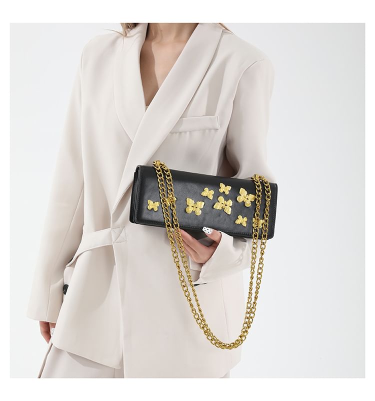 Box Butterfly Crossbody Bag Flap