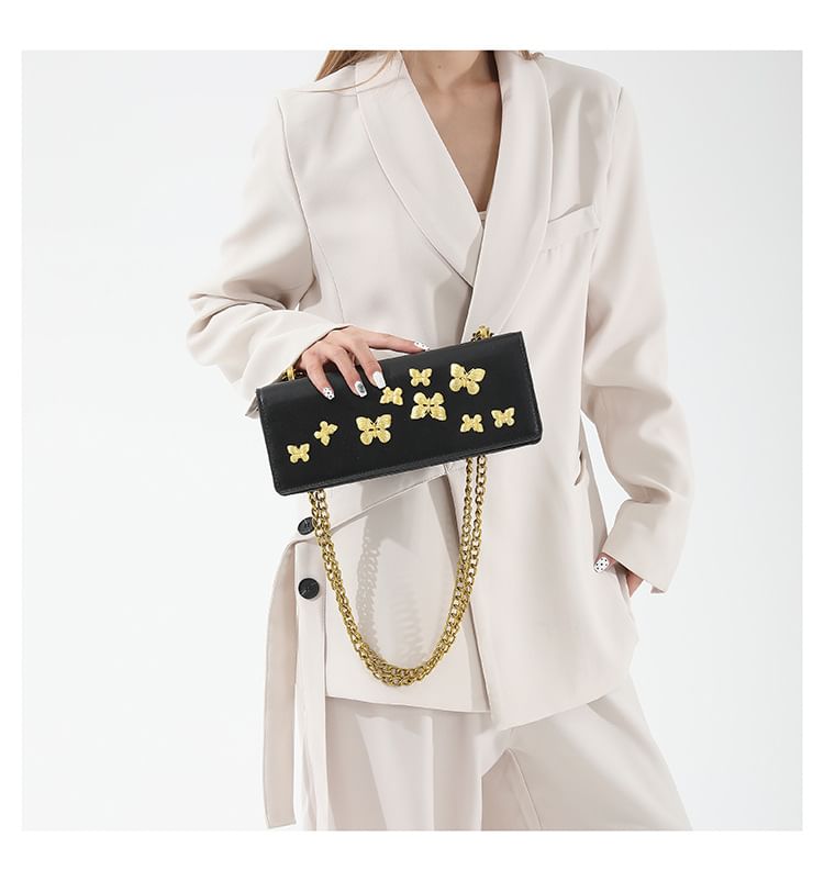 Box Butterfly Crossbody Bag Flap