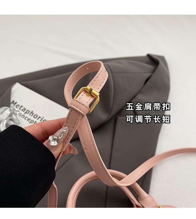 Top Bag Crossbody Grain Handle Croc