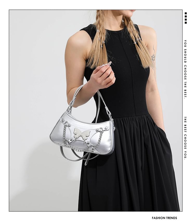 Chained Butterfly Crossbody Bag