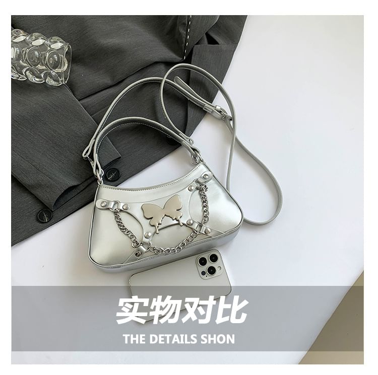 Chained Butterfly Crossbody Bag