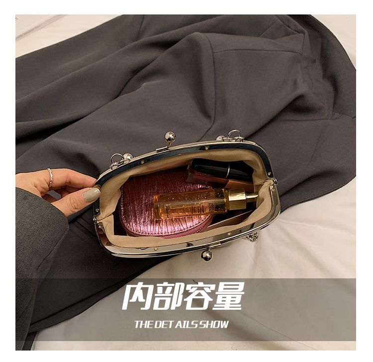 Bag Crossbody Jacquard Floral Kiss Lock