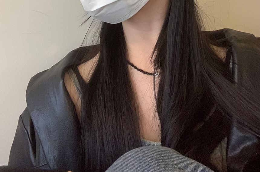 Cap Embroidered Bow Wide Brim Denim Washed