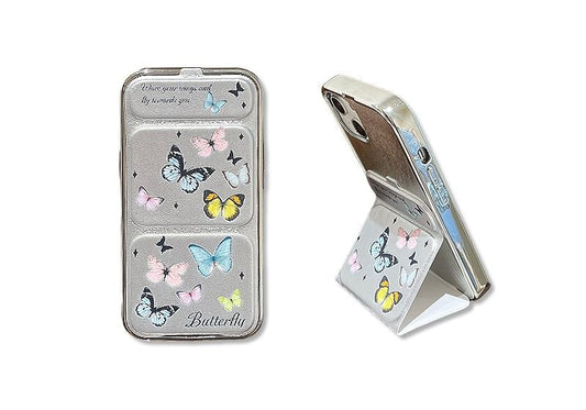 Foldable Case Butterfly Stand Phone