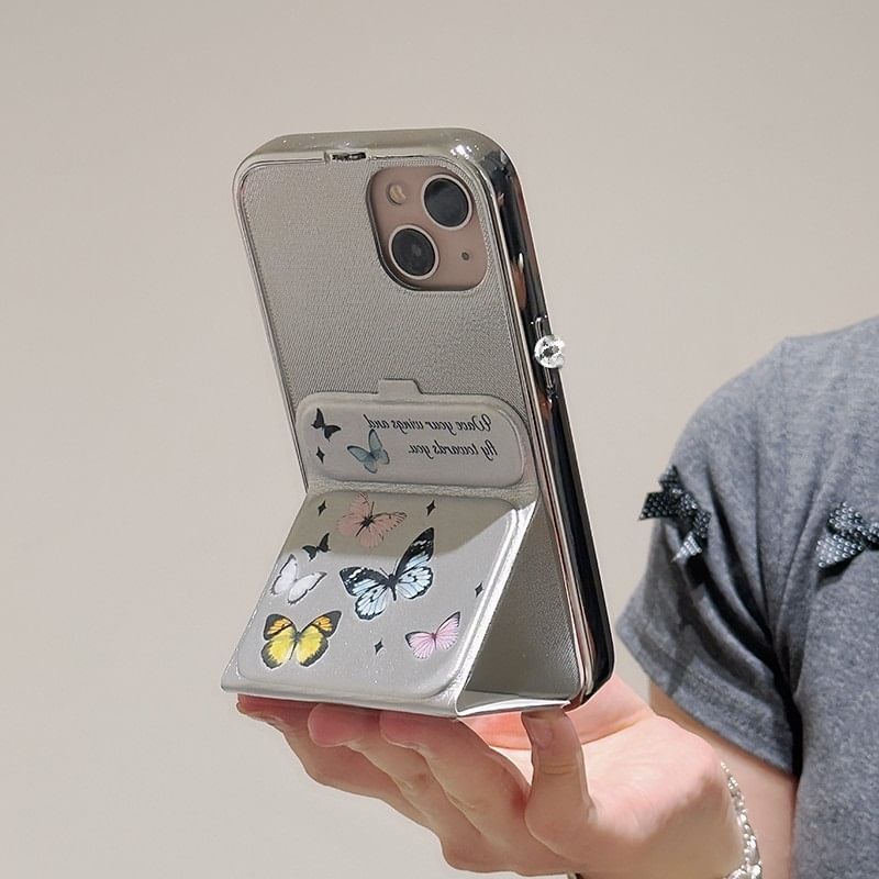Foldable Case Butterfly Stand Phone