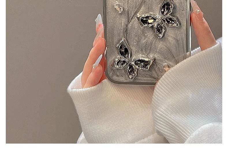 Phone Butterfly Rhinestone Case