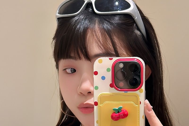 Phone Case Card Strap Cherry / Holder Set