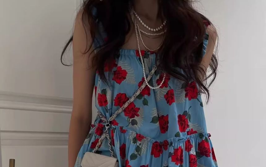 Floral Sundress Mini Sleeveless