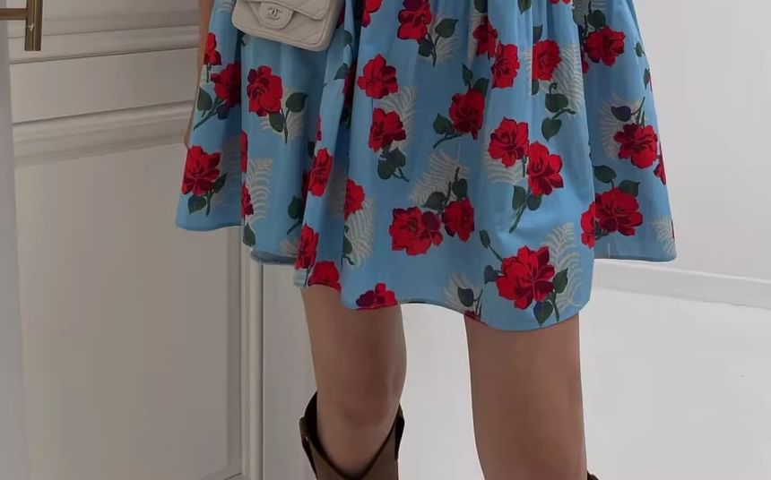 Floral Sundress Mini Sleeveless